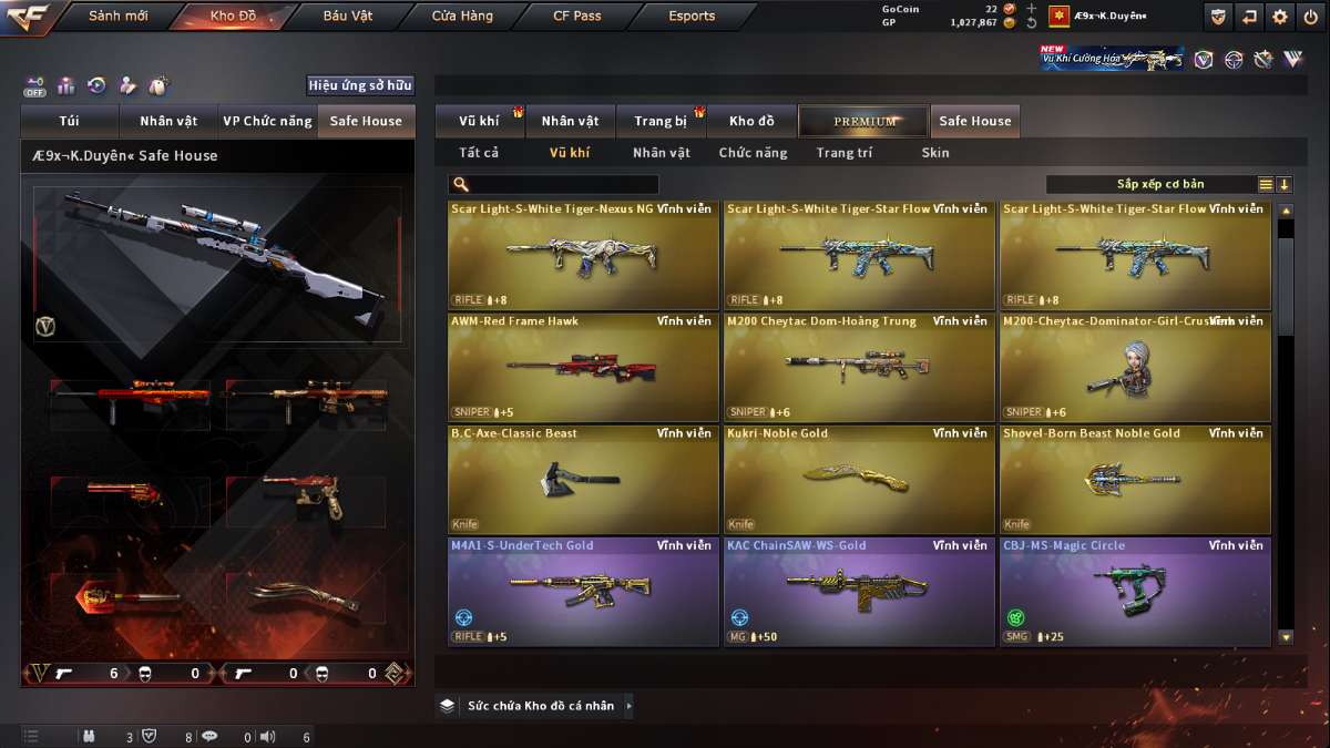 shop acc cf uy tin gia re